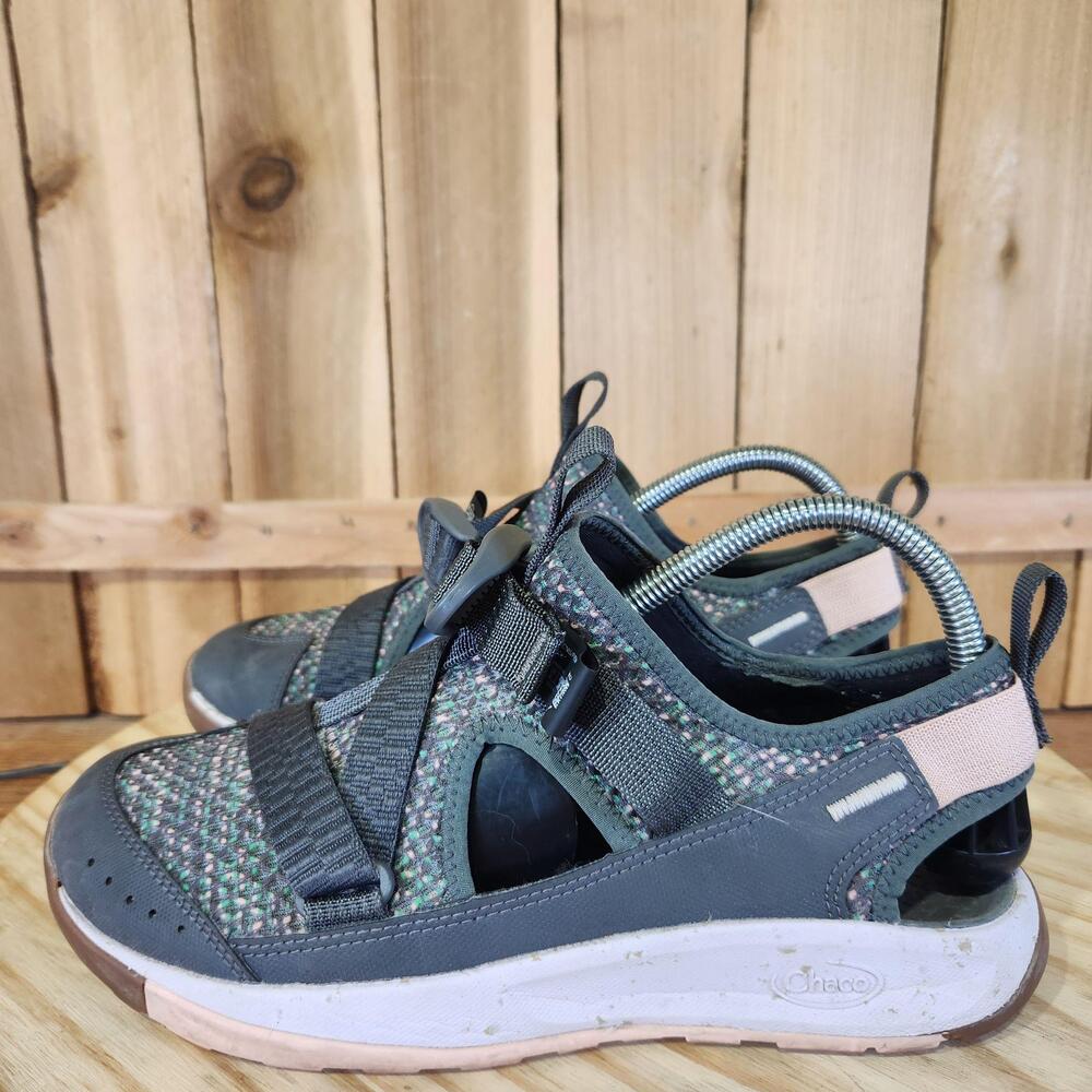 Chaco Odyssey Sandals Shoes Womens 8 39 EU Gray Fisherman Closed Toe Hiking